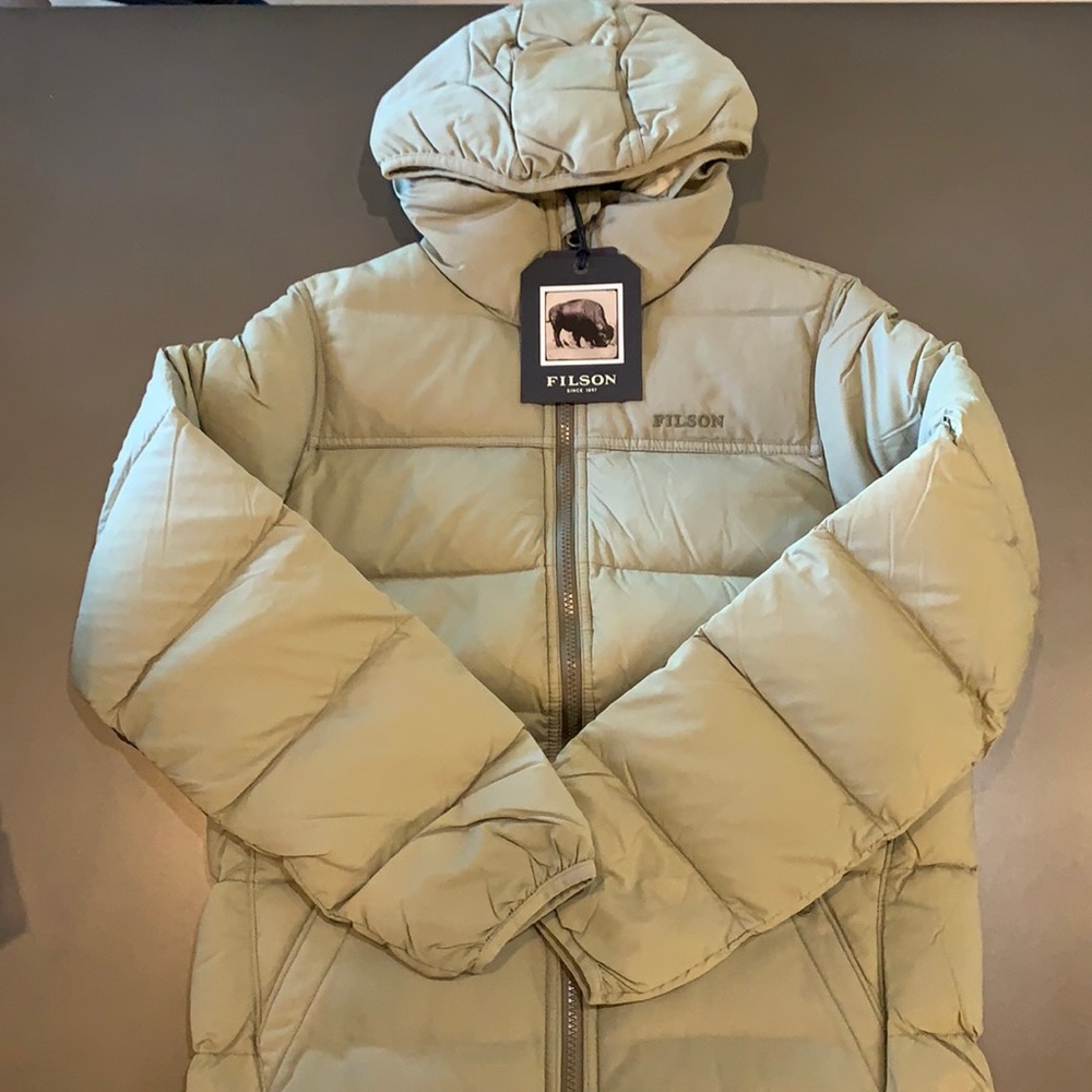 Filson Light Tan Puffer Jacket -Featherweight